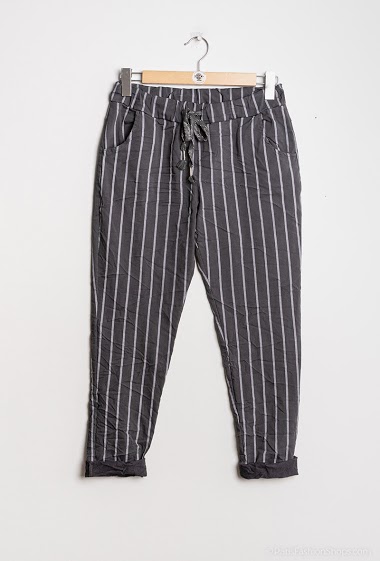 Wholesaler C'Belle - Stretchy striped pants