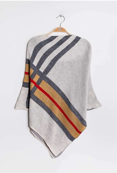 Wholesalers C'Belle - Check poncho