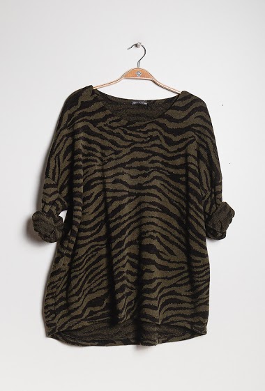 Wholesaler C'Belle - Zebra print sweater