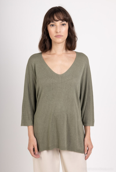 Wholesaler C'Belle - Thin plain sweater