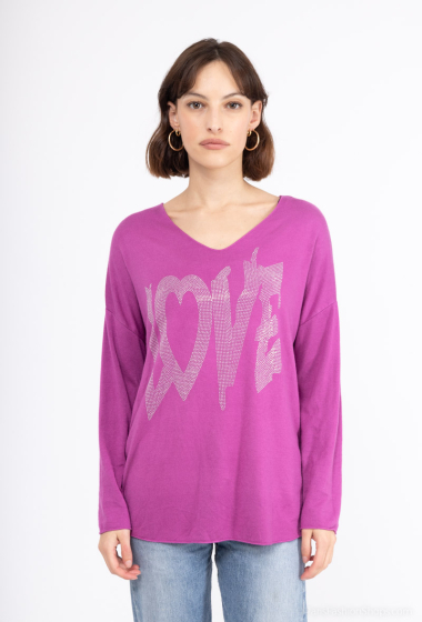 Wholesaler C'Belle - Printed sweater
