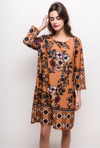 Großhändler C'Belle - Stretch dress or tunic with print