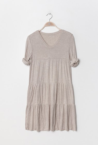 Wholesaler C'Belle - Ruffled stretch dress
