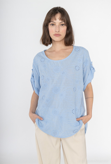 Wholesaler C'Belle - Embroidered tuni t-shirt