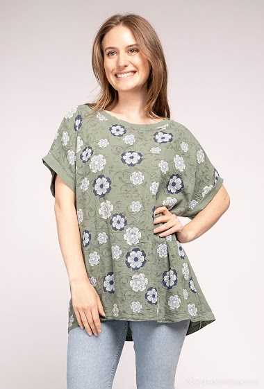Grossiste C'Belle - T-shirt à imprimé fleurs