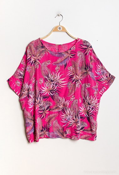 Grossiste C'Belle - T-shirt à imprimé tropical