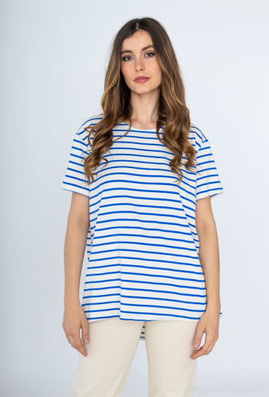 Wholesaler C'Belle - Striped T-shirt