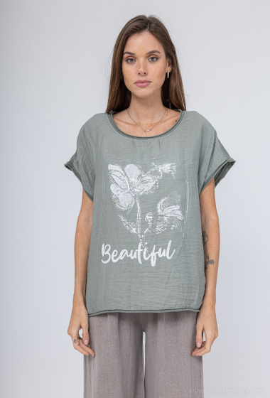Wholesaler C'Belle - Flower print t-shirt