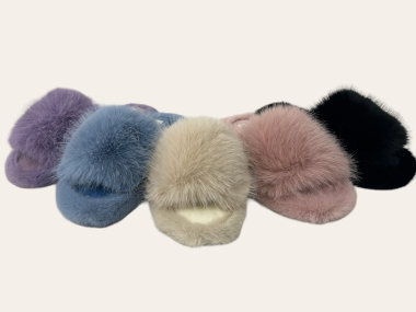 Wholesaler C&C Chaussures - Fur slippers