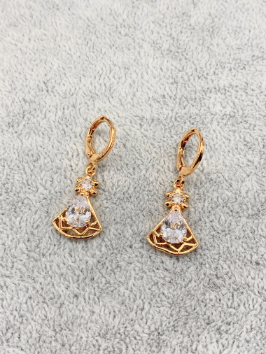 Wholesaler Cecile II - gold-plated copper earring
