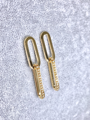 Wholesaler Cecile II - Gold-plated copper earring