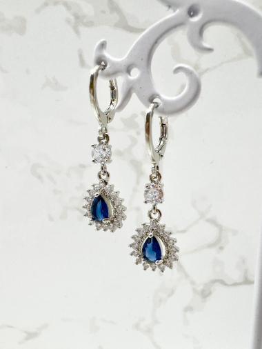 Wholesaler Cecile II - Silver plated earring.