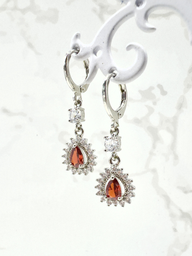Wholesaler Cecile II - Silver plated earring.