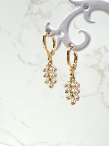 Wholesaler Cecile II - Gold plated earring
