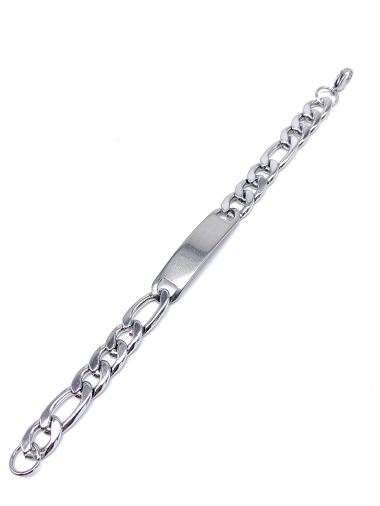 Wholesaler Cecile II - Steel curb chain with engraving plate