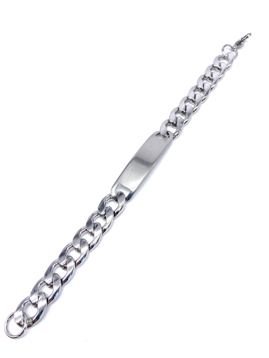 Grossiste Cecile II - Bracelet en acier inoxydable avec plaque pour graver