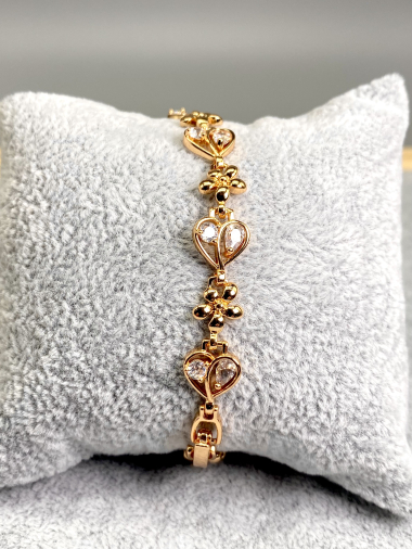 Grossiste Cecile II - Bracelet en cuivre doré