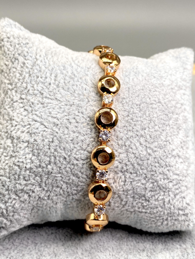 Wholesaler Cecile II - Golden copper bracelet