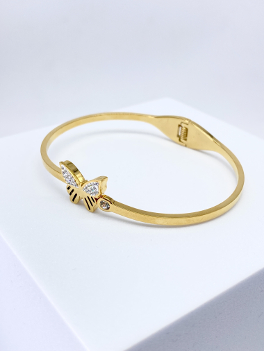 Wholesaler Cecile II - Stainless steel tree of life bangle bracelet