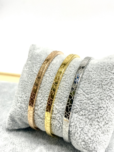 Grossiste Cecile II - Bracelets joncs en acier inoxydable