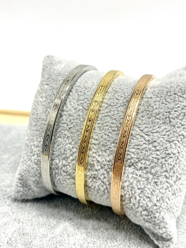 Grossiste Cecile II - Bracelets joncs en acier inoxydable