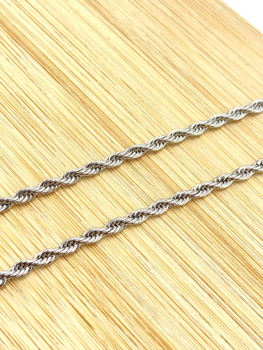 Wholesaler Cecile II - Chain necklace steel mesh rope