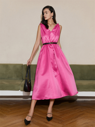 Großhändler CEDELAR - pinkfarbenes Kleid