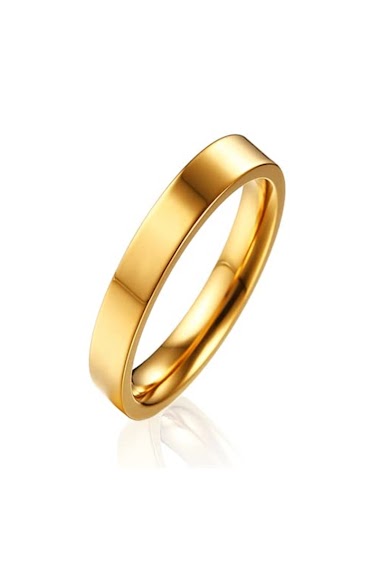Mayorista Ceramik - Anillo de compromiso de acero inoxidable para hombre y mujer, anillo de boda de 4 mm, tamaño a elegir 51-72