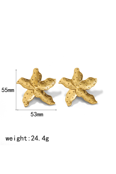 Grossiste Ceramik - Boucles d'oreilles en Acier Inoxydable étoiles de mer