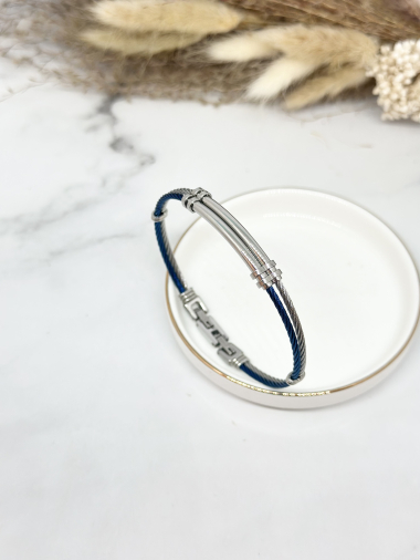 Grossiste Ceramik - Bracelet câble en  Acier Inoxydable
