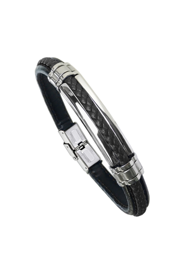 Wholesaler Ceramik - Bracelet for Men or Women Adjustable Leather and Stainless Steel