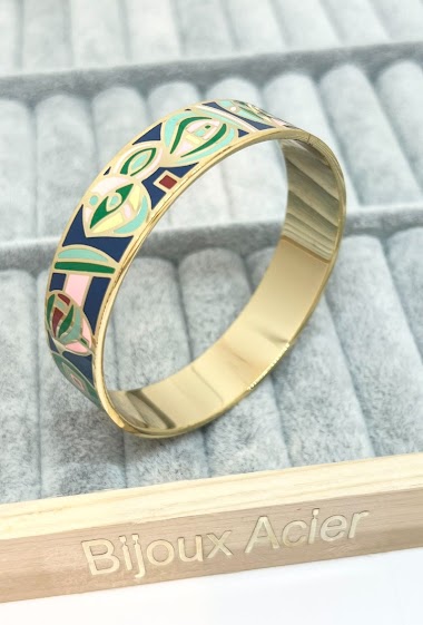 Mayorista Ceramik - Thin stainless steel band bracelet