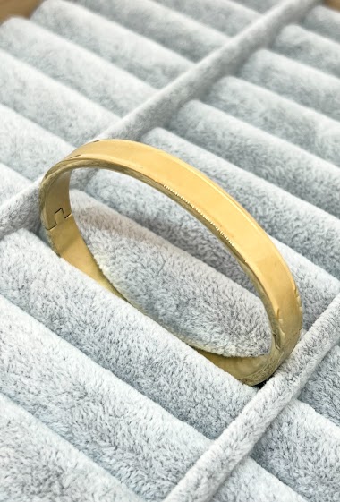 Mayorista Ceramik - Stainless steel bracelet width 8mm gold color