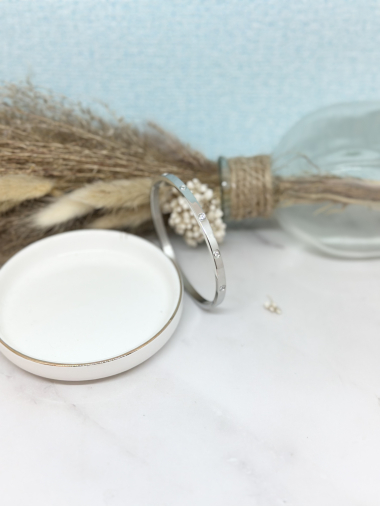 Grossiste Ceramik - Bracelet rigide en acier inoxydable