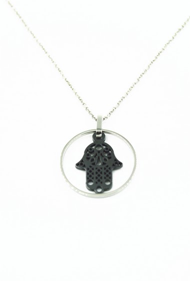 Großhändler Ceramik - necklace stainlees steel ceramique