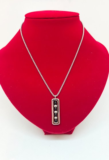 Großhändler Ceramik - Stainless steel necklace with pendant