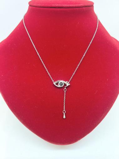 Wholesaler Ceramik - woman steel necklace end with heart love pattern
