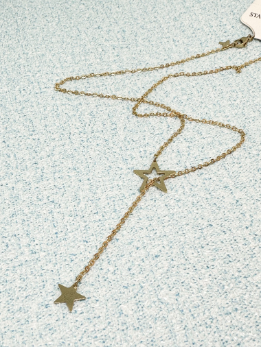Wholesaler Ceramik - fine stainless steel necklace for women with star pattern