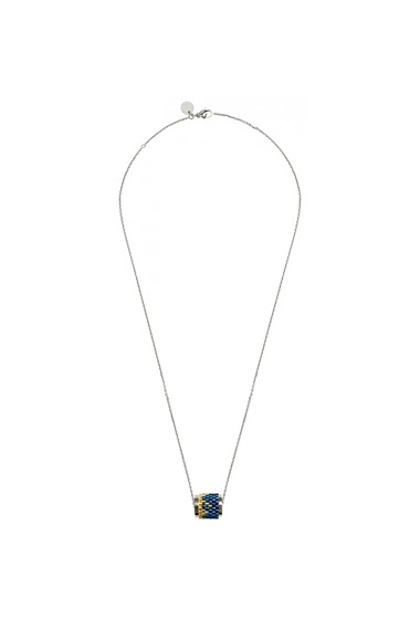 Großhändler Ceramik - Fine stainless steel necklace with Miyuki bead-mix colors