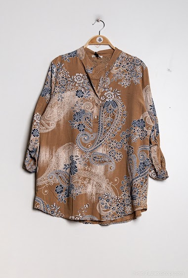 Wholesaler Chana Mod - Shirt with cashmere print