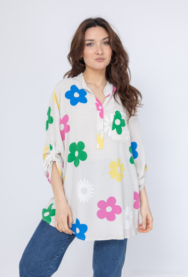 Wholesaler Chana Mod - Floral print shirt