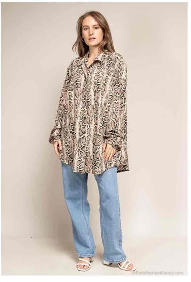 Wholesaler Chana Mod - Leopard print loose shirt