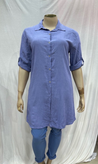 Wholesaler Chana Mod - Plain linen shirt