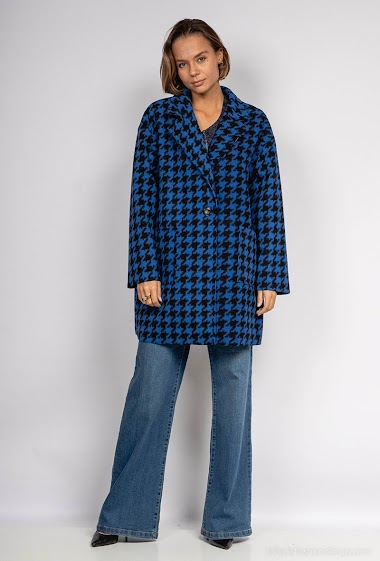 Wholesaler Chana Mod - Houndstooth pattern coat