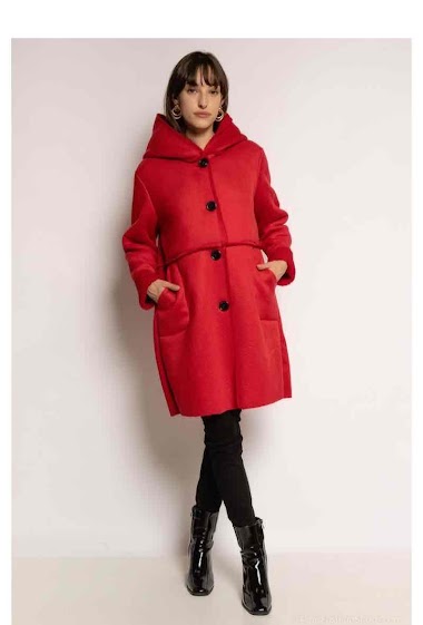 Wholesaler Chana Mod - Fur-lined faux suede coat