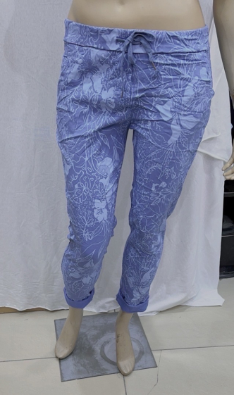 Grossiste Chana Mod - Pantalon imprimé à fleurs