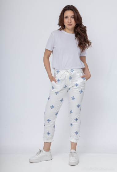 Wholesaler Chana Mod - Printed pants with 2 front pockets