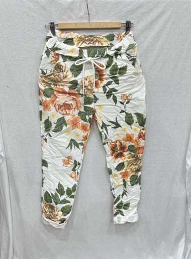 Grossiste Chana Mod - Pantalon imprimé fleurs