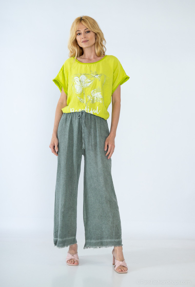 Wholesaler Chana Mod - Linen blend pants