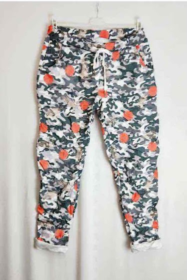 Wholesaler Chana Mod - Camo stretch pants